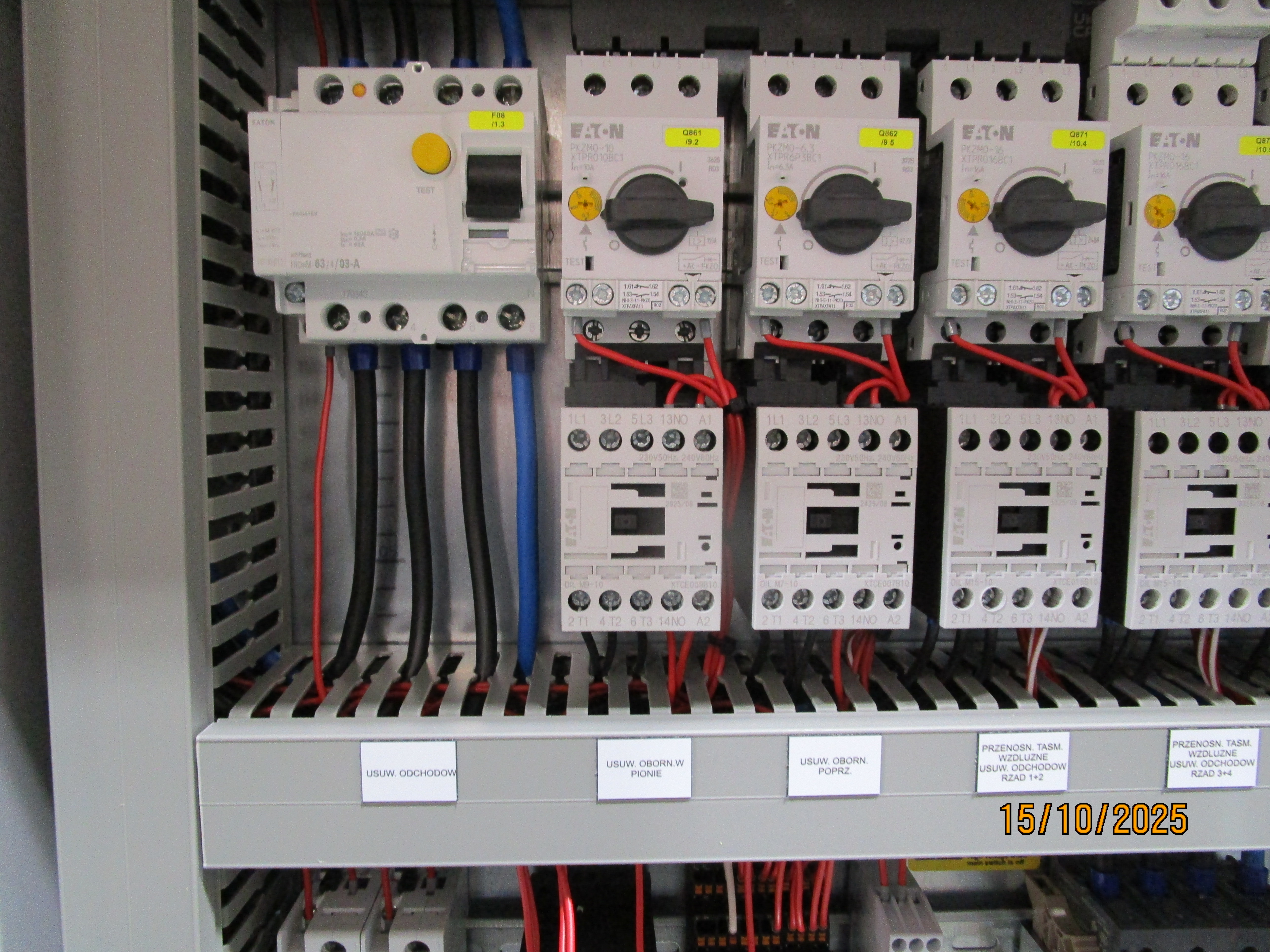 Control box manure removal 1x high 1x cross belt